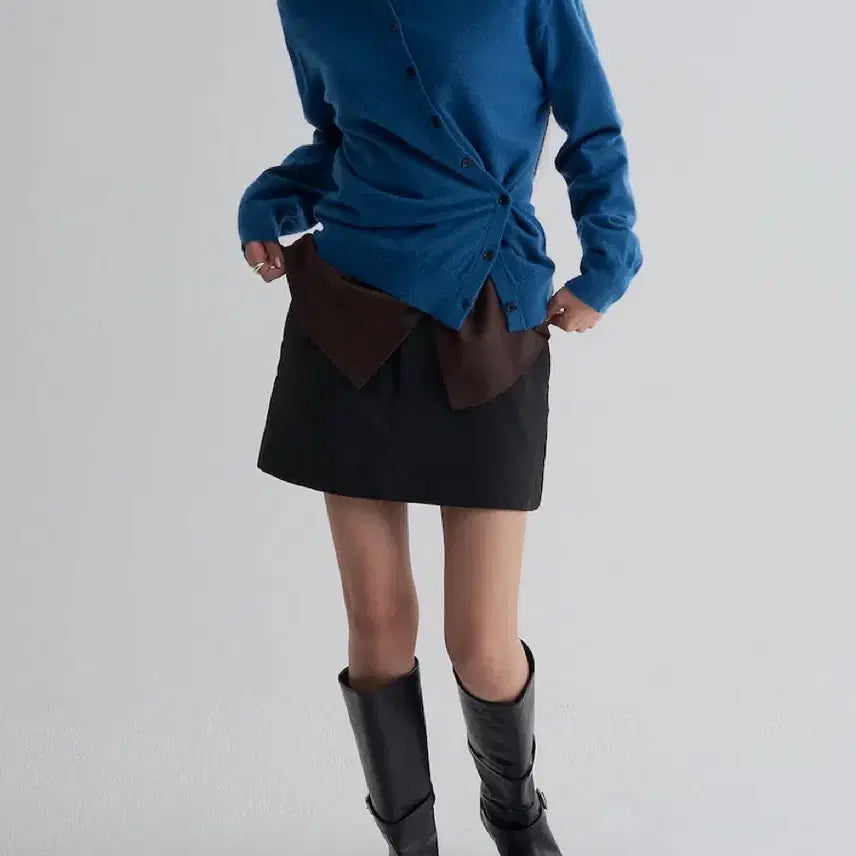 [BUNJANG] 8Seconds Blue Asymmetric Cardigan / 에잇세컨즈 언밸런스 가디건 블루