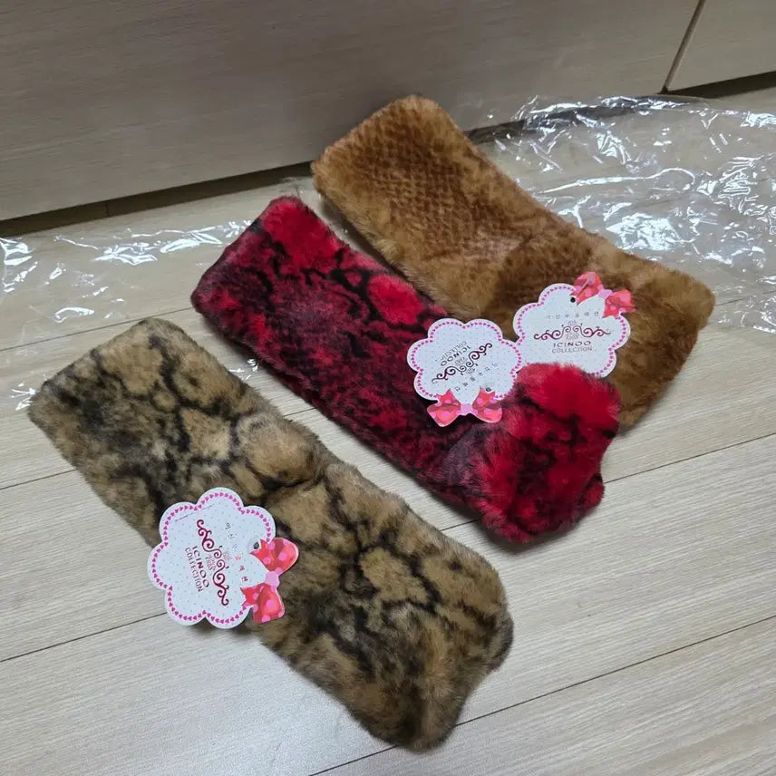 [BUNJANG] ICINOO Faux Mink Fur Muffler / ICINOO 인조 밍크 퍼 머플러 목도리 (호피,레오파드,밤비)