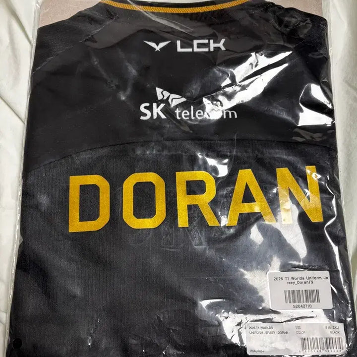 [SOLD OUT] T1 2025 월즈 반팔 유니폼 도란 Doran S 사이즈