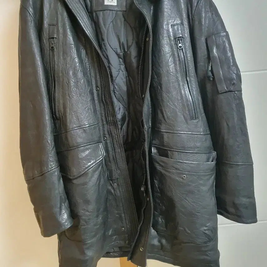 [BUNJANG] CP Leather Long Coat / cp가죽롱코트입니다