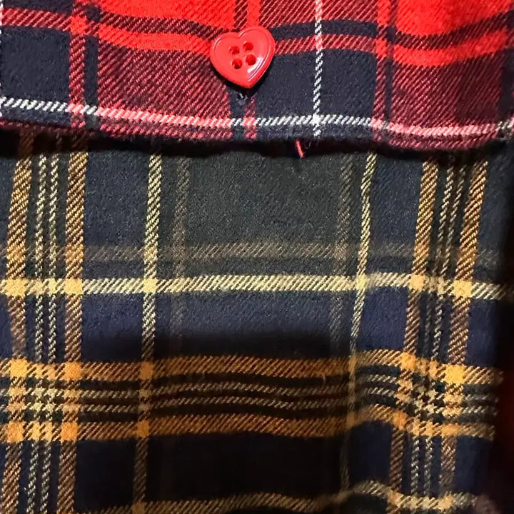 [BUNJANG] Human Made Crazy Check Long Sleeve Shirt Red / M) 휴먼메이드 크레이지 체크 롱슬리브 셔츠 레드