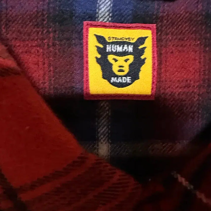 [BUNJANG] Human Made Crazy Check Long Sleeve Shirt Red / M) 휴먼메이드 크레이지 체크 롱슬리브 셔츠 레드