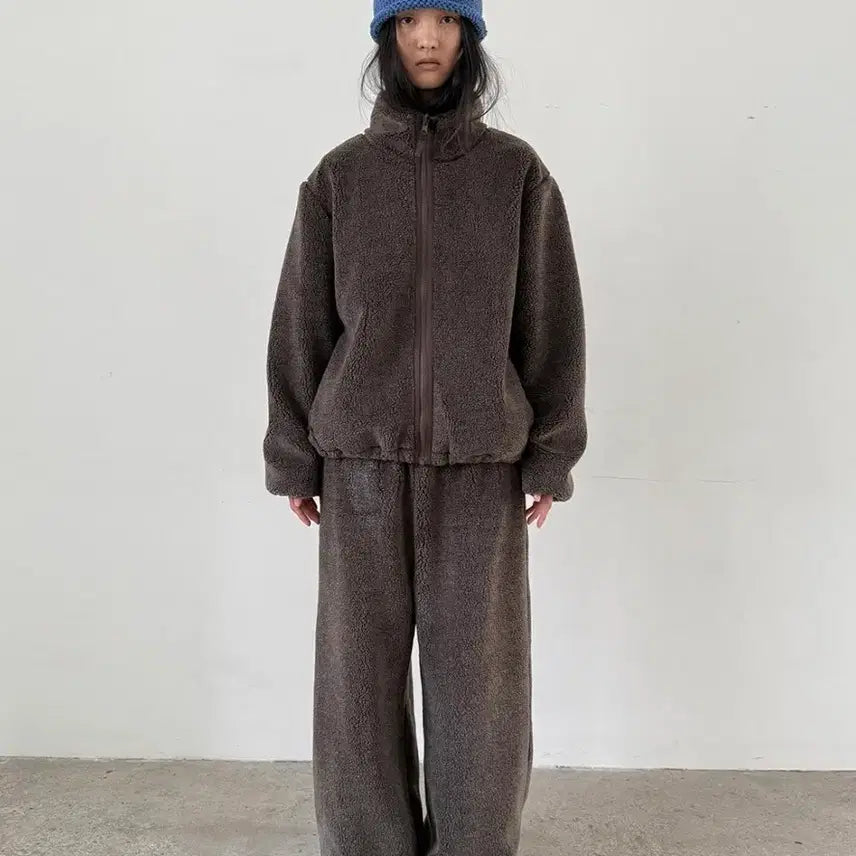 [BUNJANG] NCT Nothing Everything Reversible Fleece Jacket Brown / 낫띵에브리띵 리버시블 플리스자켓 브라운