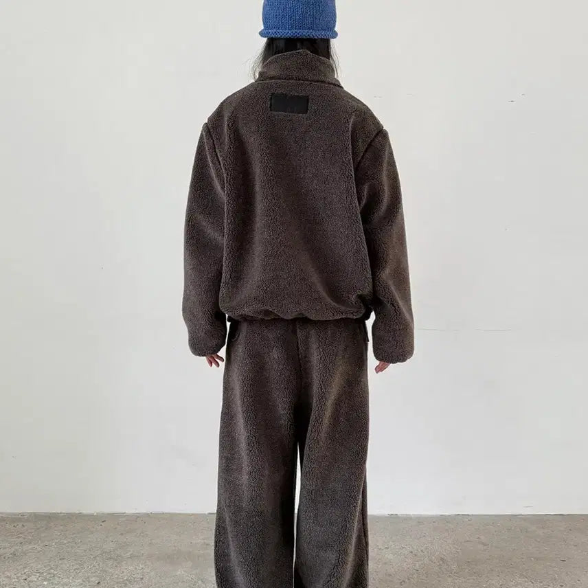 [BUNJANG] NCT Nothing Everything Reversible Fleece Jacket Brown / 낫띵에브리띵 리버시블 플리스자켓 브라운