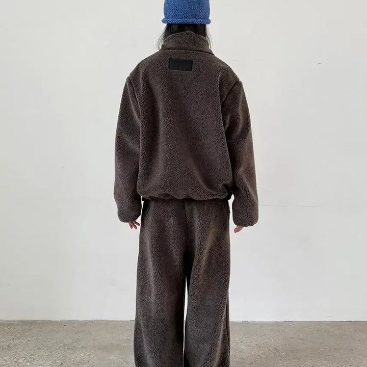 [BUNJANG] NCT Nothing Everything Reversible Fleece Jacket Brown / 낫띵에브리띵 리버시블 플리스자켓 브라운