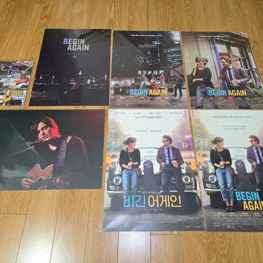 [BUNJANG] Begin Again Poster Set (6 Types) + Digging Time Concept Book / 비긴 어게인 A3 포스터 6종 일괄 팝니다(디깅타임 컨셉북 포함)