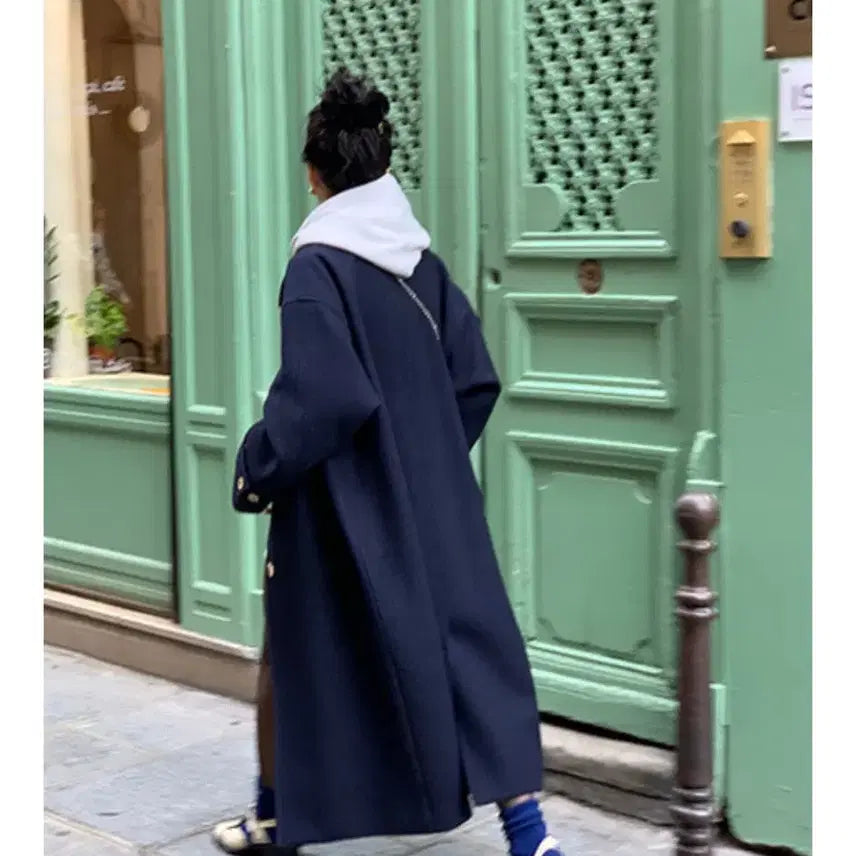 [BUNJANG] Modestmood Nouvel Coat Navy / 모데스트무드 누벨코트 네이비