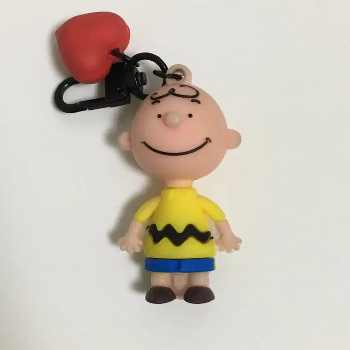 [BUNJANG] Snoopy Charlie Brown Heart Keychain / 스누피 찰리브라운 하트 키링