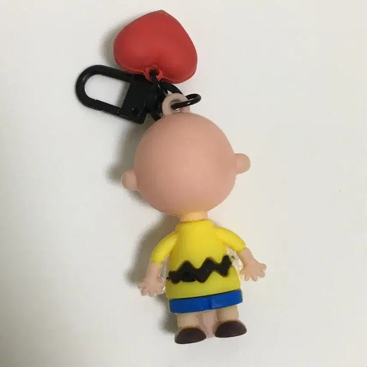 [BUNJANG] Snoopy Charlie Brown Heart Keychain / 스누피 찰리브라운 하트 키링