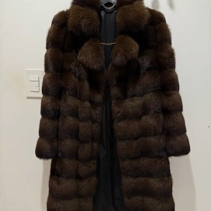 [BUNJANG] Russian Sable Long Coat / 러시안 소볼 세이블 롱코트