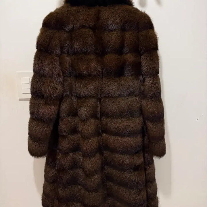 [BUNJANG] Russian Sable Long Coat / 러시안 소볼 세이블 롱코트