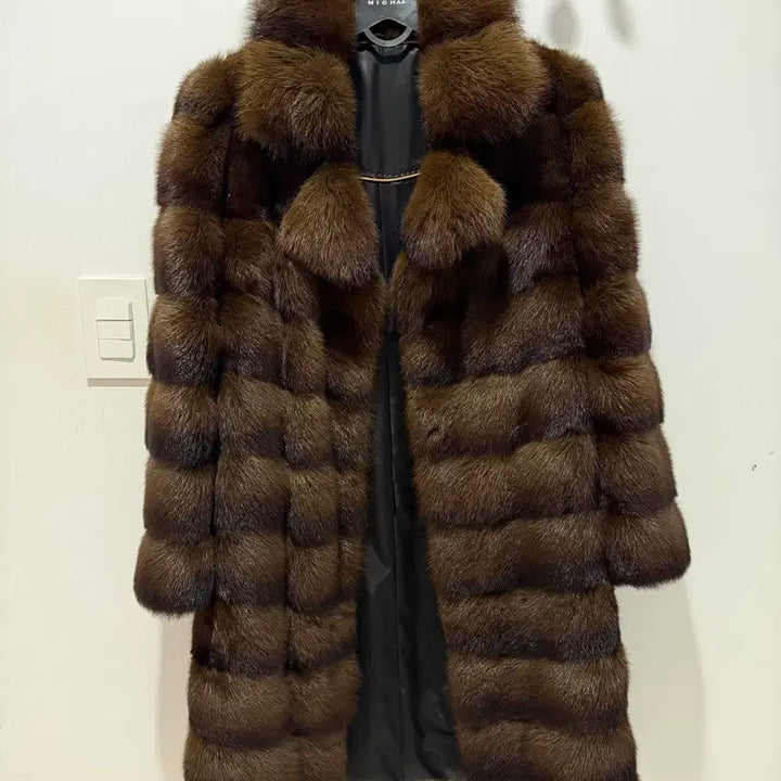 [BUNJANG] Russian Sable Long Coat / 러시안 소볼 세이블 롱코트