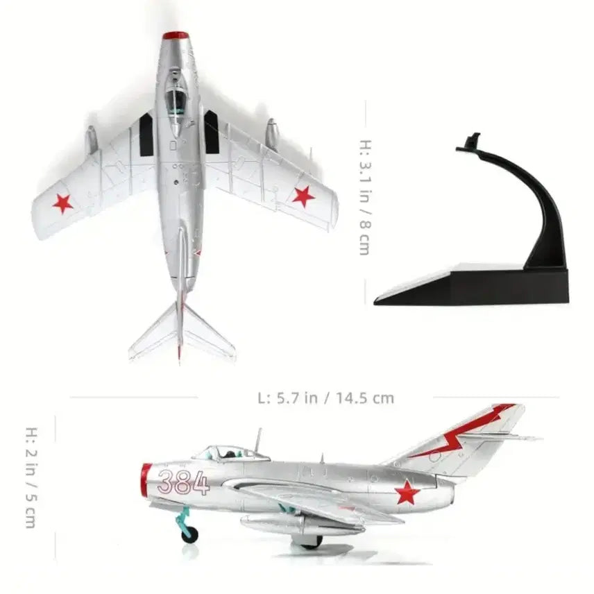 [BUNJANG] MIG-15 Soviet Fighter Model Figure / (금속) MIG-15 소련 전투기 모형(피규어) 팝니다.