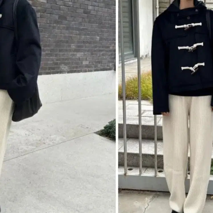 [BUNJANG] Ecris Knit Pants (Cream) / 에크리스 홀가먼트 니트팬츠 (크림)