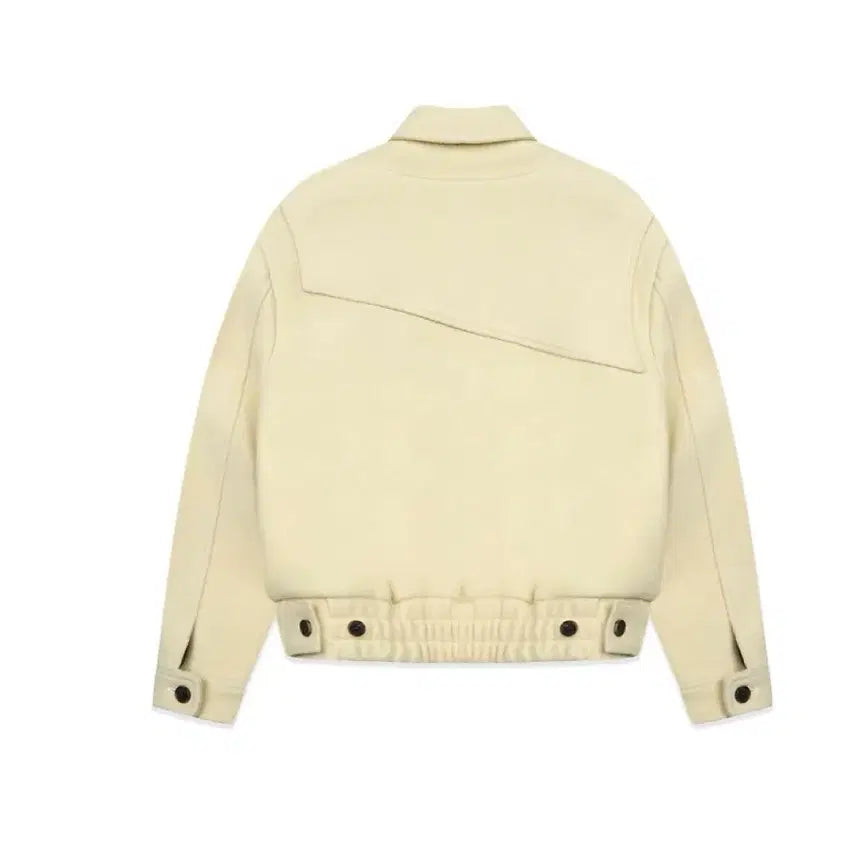 [BUNJANG] ESTIU Layered Panel Short Jacket (Beige) / 에스티유 레이어드 패널 숏자켓 L