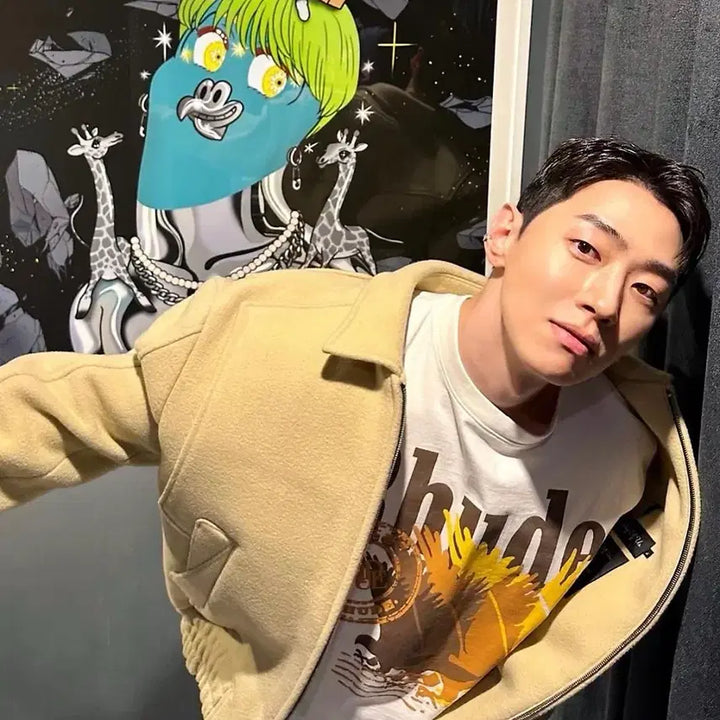 [BUNJANG] ESTIU Layered Panel Short Jacket (Beige) / 에스티유 레이어드 패널 숏자켓 L
