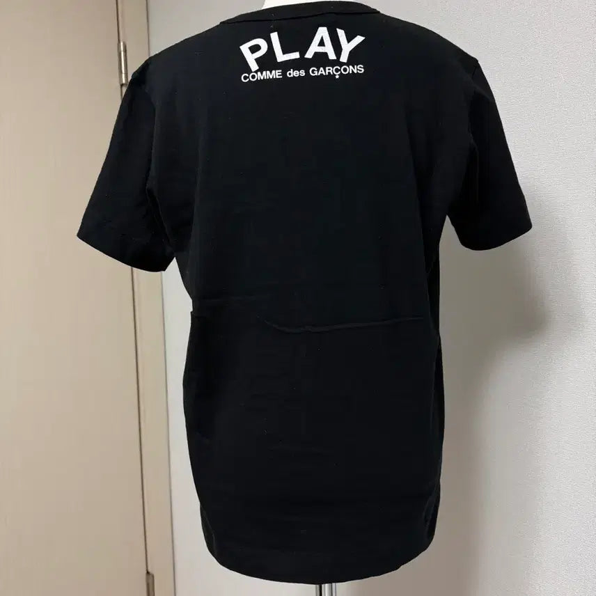 [BUNJANG] Comme des Garcons Play Black Heart Short Sleeve T-shirt / 정품/새상품) 꼼데가르송 플레이 검정 하트 반팔 티셔츠/unisex