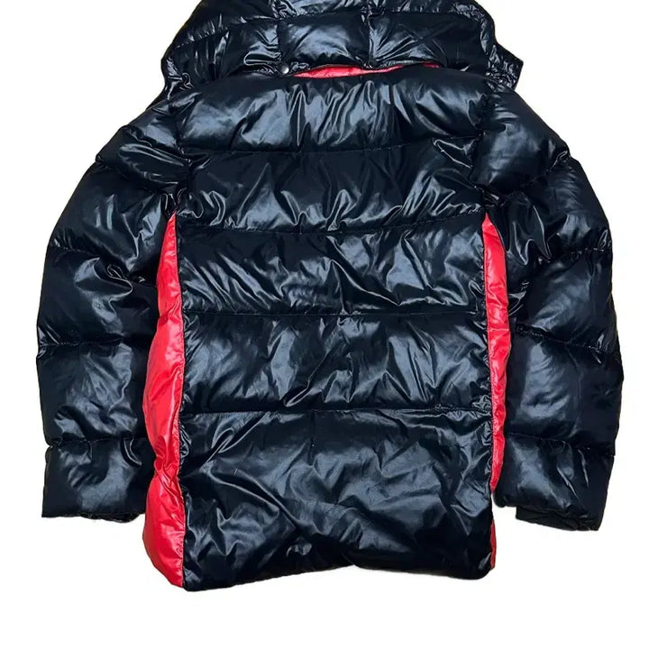 [BUNJANG] Polo Big Pony Black/Red Padded Jacket / 폴로 빅포니 유광 검빨패딩