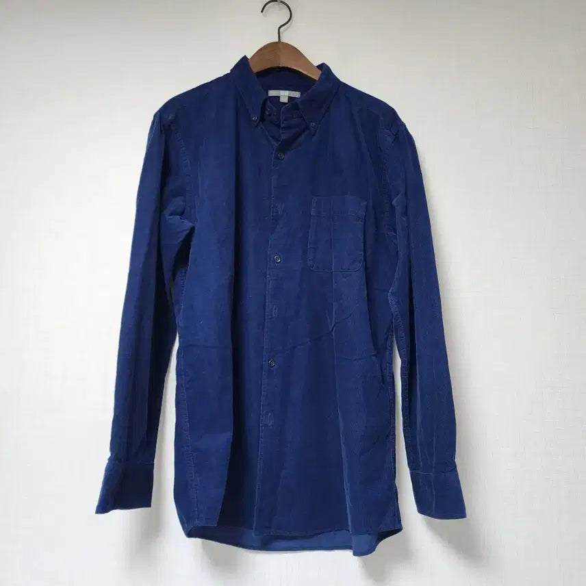 [BUNJANG] Uniqlo Navy Corduroy Shirt L / 유니클로 네이비 코듀로이 셔츠 L
