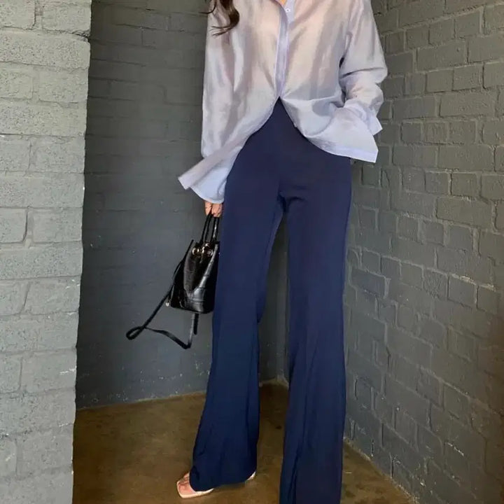 [BUNJANG] Bootcut Slacks Navy Medium / 부츠컷 슬랙스 네이비 미듐
