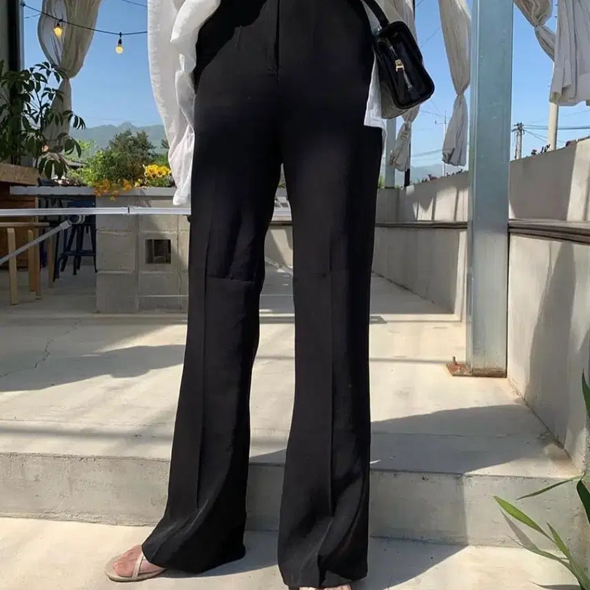 [BUNJANG] Bootcut Slacks Navy Medium / 부츠컷 슬랙스 네이비 미듐
