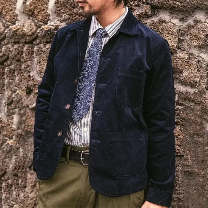 [BUNJANG] Red Tornado Indigo Corduroy Jacket [L] / 최종 가격. 레드토네이도 인디고 코듀로이 자켓[L]