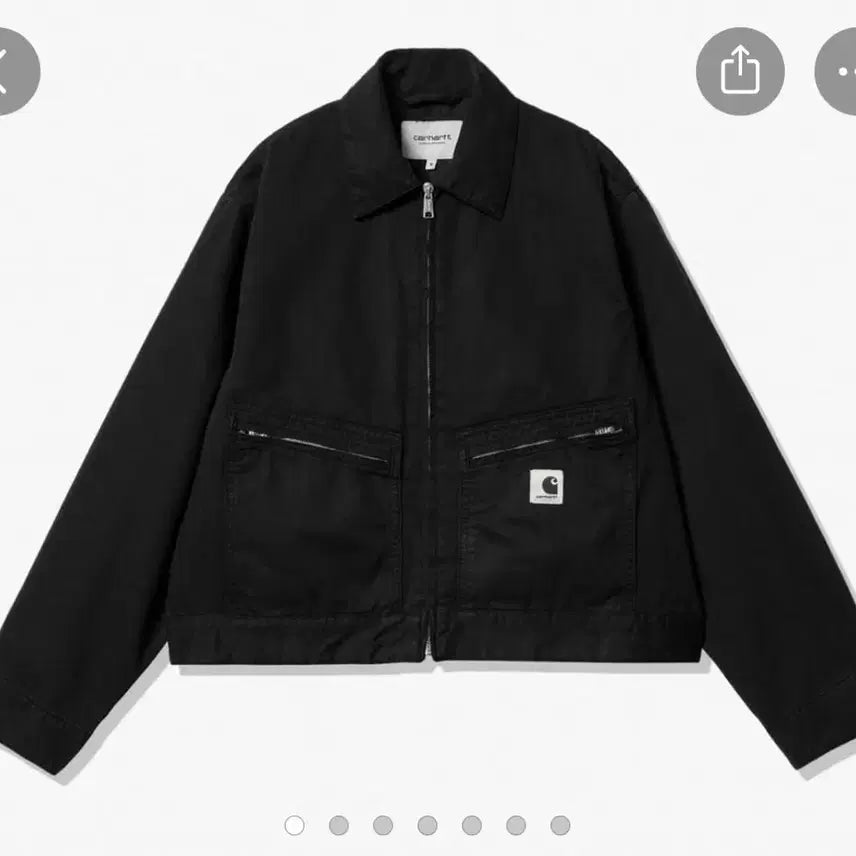 [BUNJANG] Carhartt Norris Jacket - Black Garment Dyed / 칼하트 W NORRIS 자켓 M사이즈
