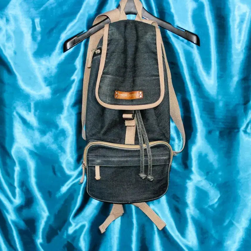 [BUNJANG] Head Denim Backpack / 헤드 데님백팩