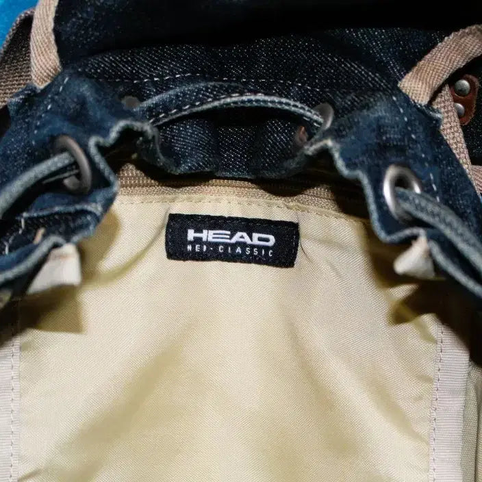 [BUNJANG] Head Denim Backpack / 헤드 데님백팩