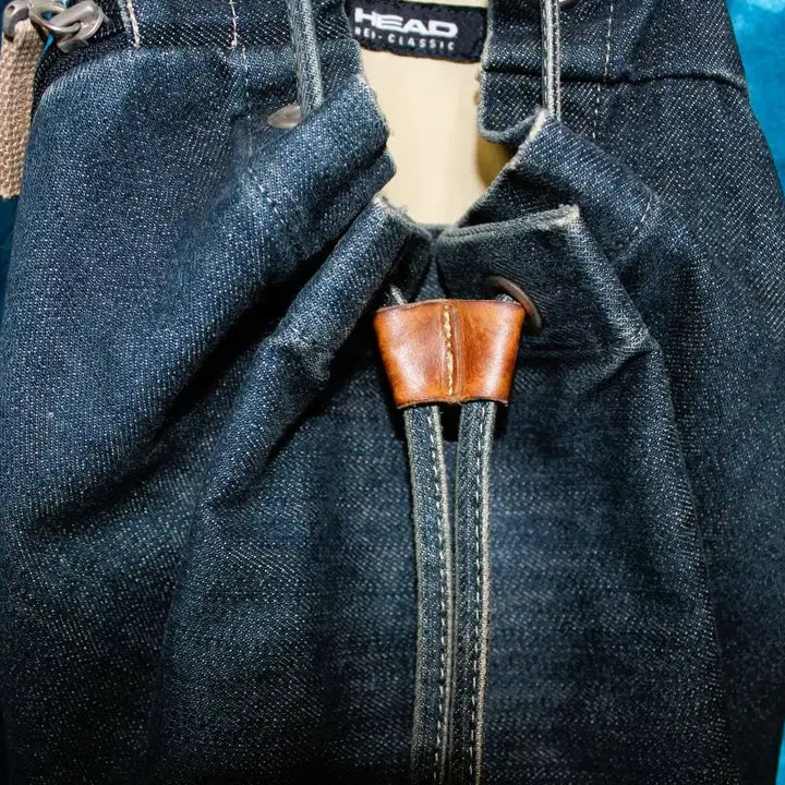 [BUNJANG] Head Denim Backpack / 헤드 데님백팩