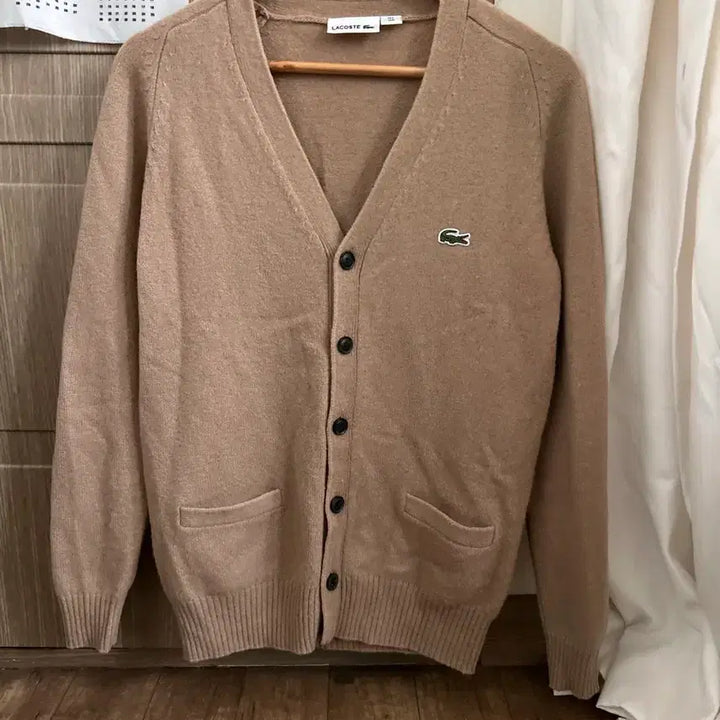 [BUNJANG] Lacoste Brown Pocket Cardigan / 정품 라코스테 브라운 포켓가디건:) 희귀 빈티지 ㅠㅠ