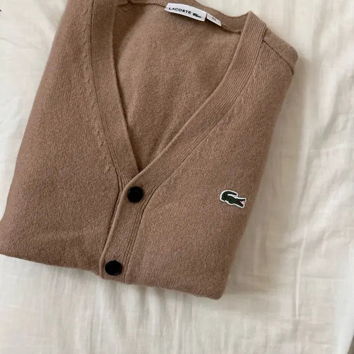 [BUNJANG] Lacoste Brown Pocket Cardigan / 정품 라코스테 브라운 포켓가디건:) 희귀 빈티지 ㅠㅠ
