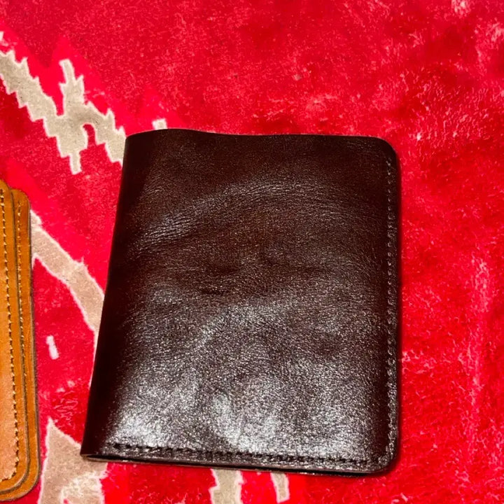 [BUNJANG] Vintage Aging Leather Wallet / 빈티지 에이징 주름 가죽지갑 (소가죽) 지갑 카드지갑