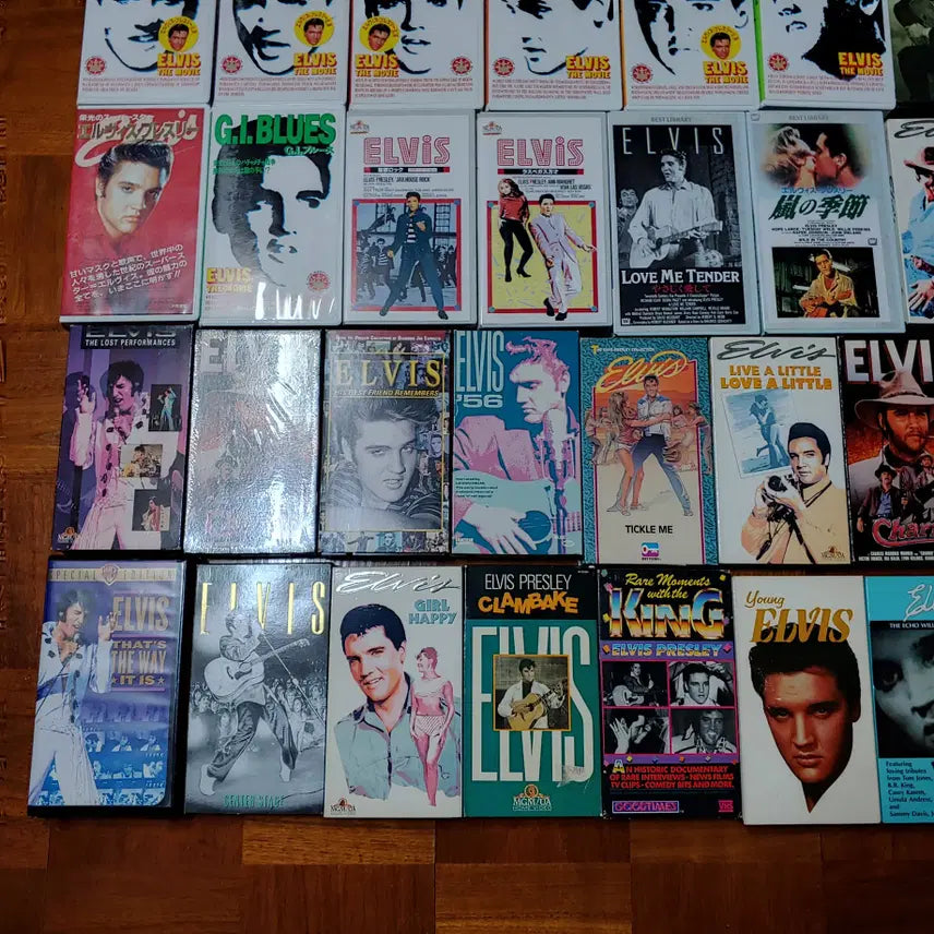 [BUNJANG] Elvis Presley Video Tape Bundle Set / 엘비스 프레슬리 비디오테이프 50장 일괄 판매합니다