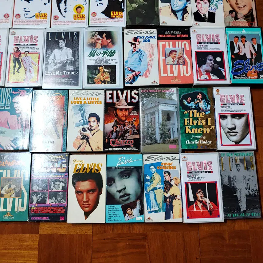 [BUNJANG] Elvis Presley Video Tape Bundle Set / 엘비스 프레슬리 비디오테이프 50장 일괄 판매합니다