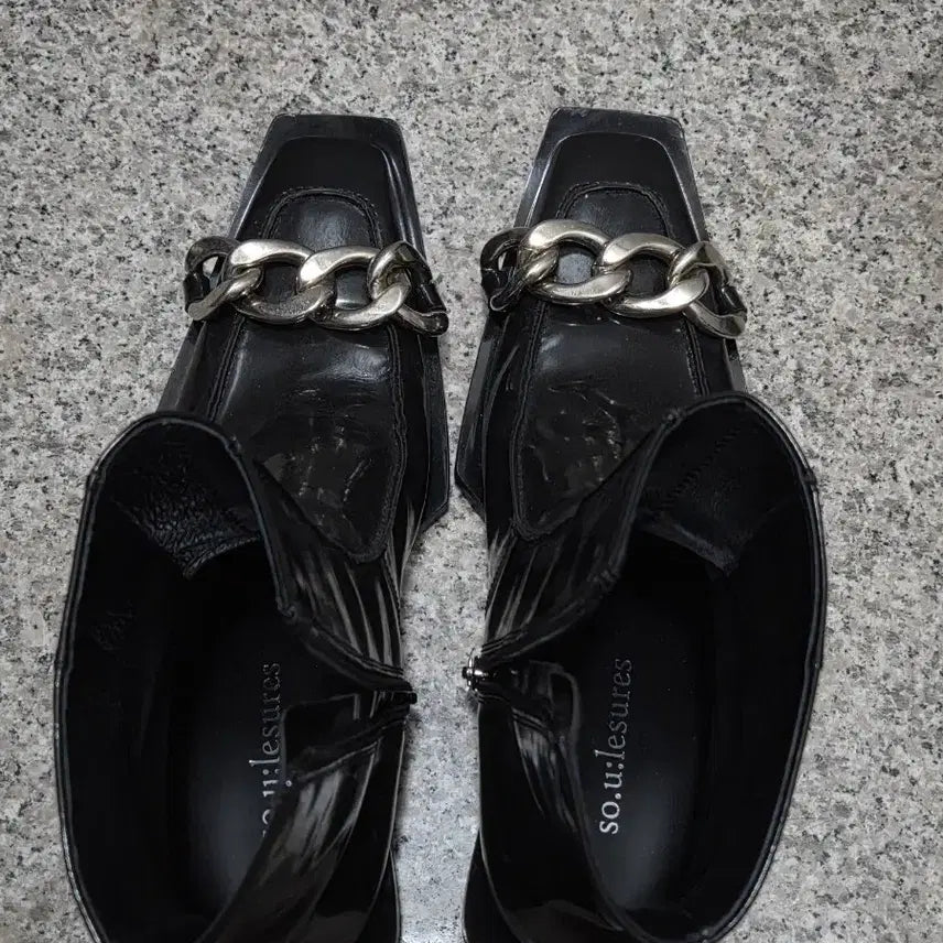 [BUNJANG] So You Are Sure Collage Boots Black 260 / 쏘유레슈어 Collage 부츠 블랙 260