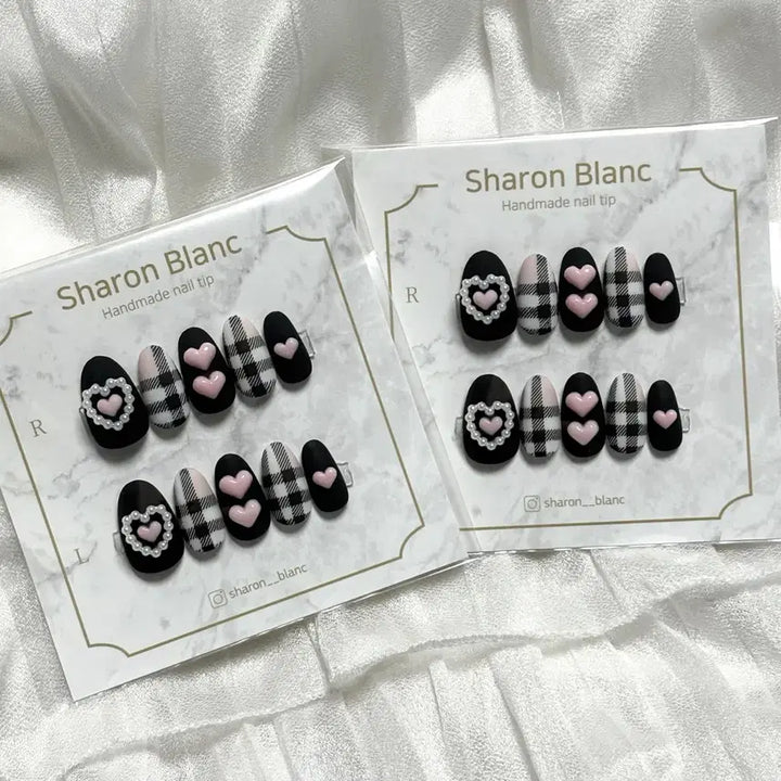 [BUNJANG] Pink Angelcore Nail Tips (14 Shapes) / *할인가* 무광 핑크 양산형 지뢰계 엔젤코어 네일팁 / 14종 쉐입