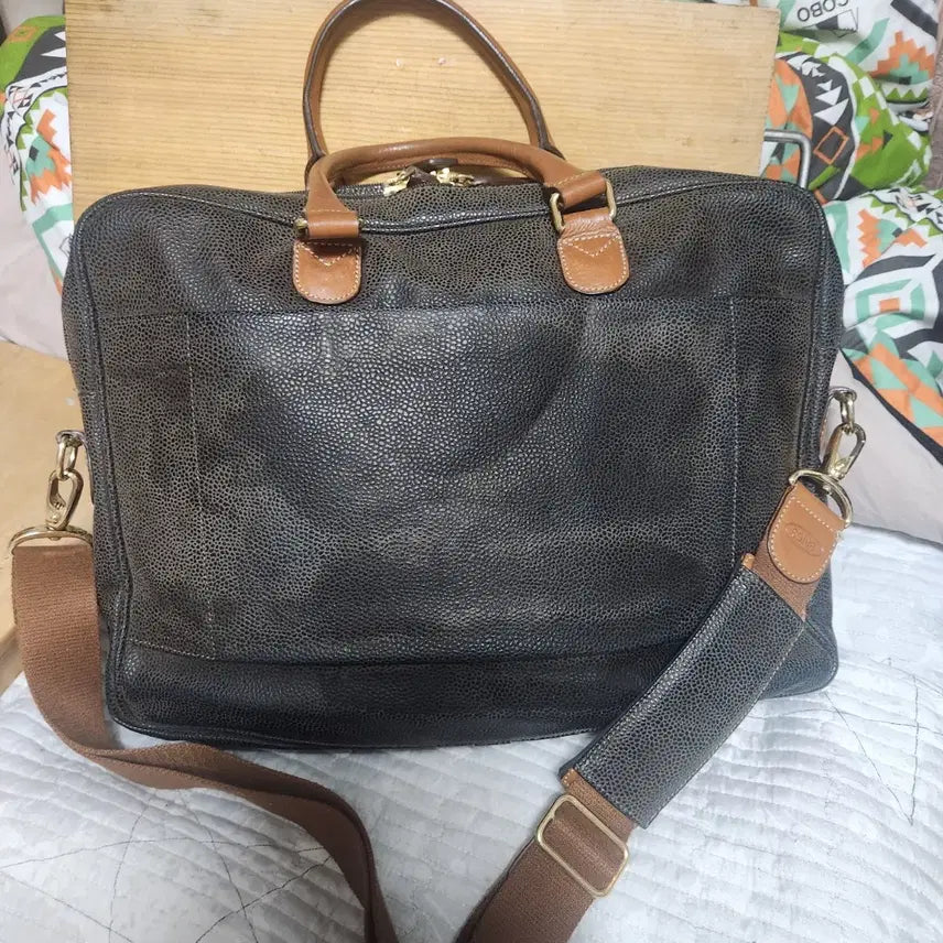 [BUNJANG] ITALY Brix Leather Briefcase Tote Bag / ITALY 브릭스 가죽 서류 가방 토트백