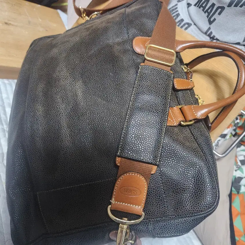 [BUNJANG] ITALY Brix Leather Briefcase Tote Bag / ITALY 브릭스 가죽 서류 가방 토트백