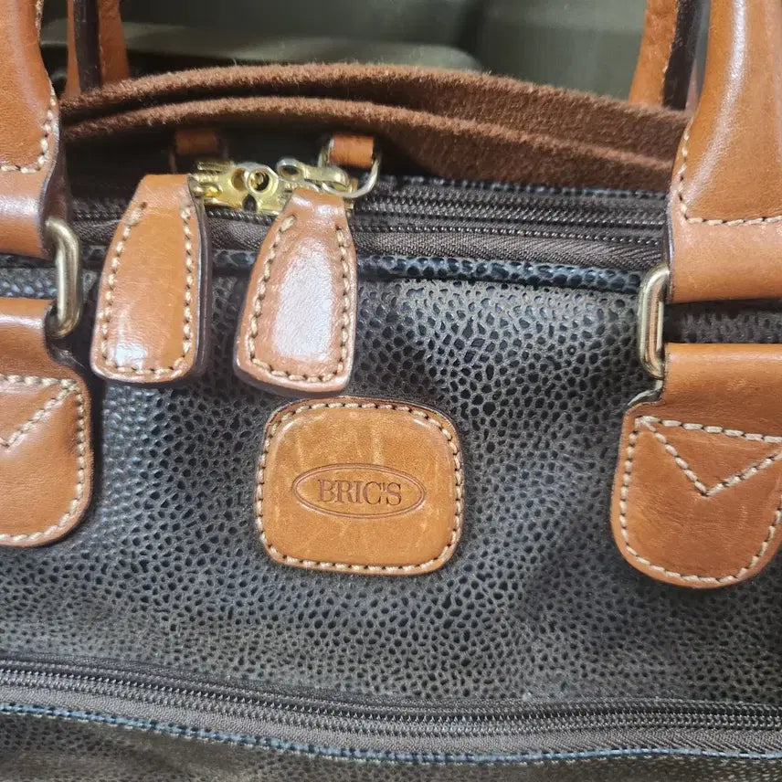 [BUNJANG] ITALY Brix Leather Briefcase Tote Bag / ITALY 브릭스 가죽 서류 가방 토트백