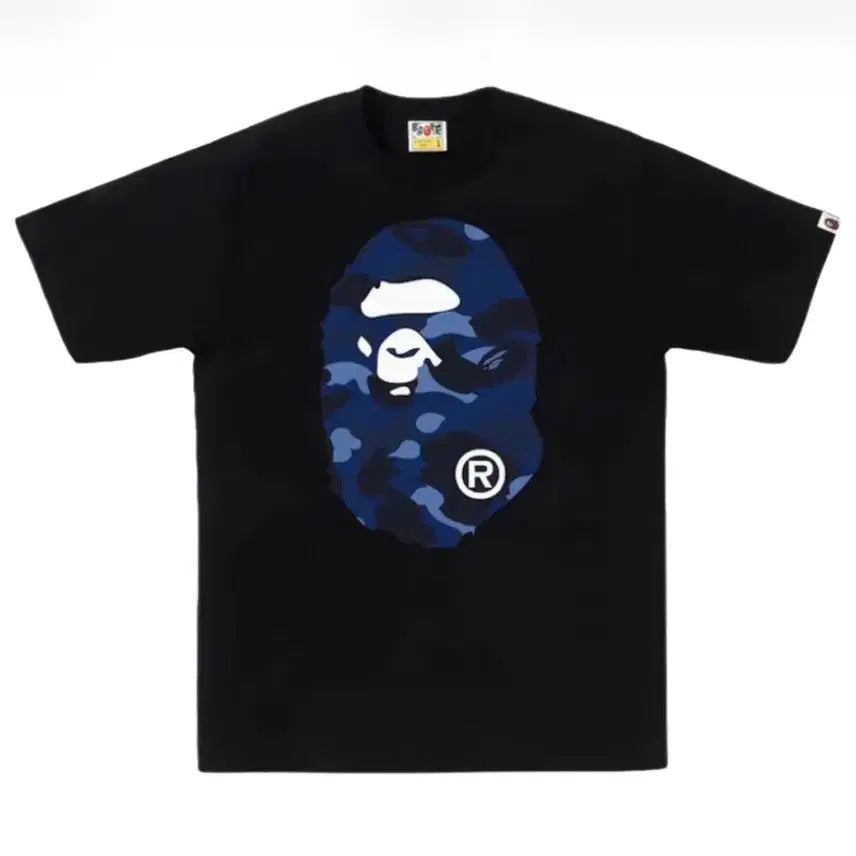 [BUNJANG] BAPE Color Camo Big Ape Head Hoodie / 베이프 컬러 카모 빅 에이프 헤드 블랙 네이비[교환/판매]