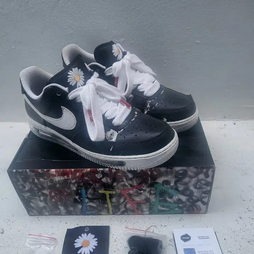 [BUNJANG] Nike Air Force 1 x Peaceminusone Black 295 / 나이키 에어포스1 X 피스마이너스원 블랙 295