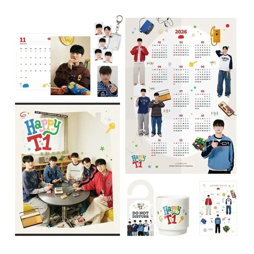 [BUNJANG] T1 2026 Season's Greetings Full Box Set / [미개봉] T1 2026년 해피티원 시즌그리팅 풀박스