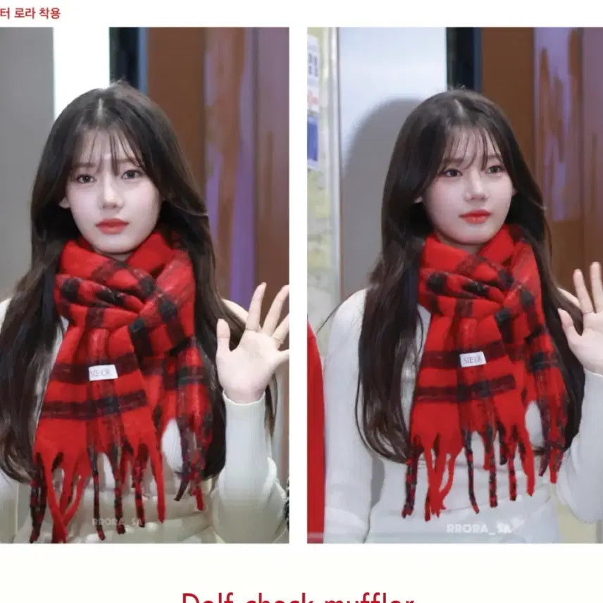[BUNJANG] CIOR Checkered Muffler / 시오르 울 체크 목도리 머플러