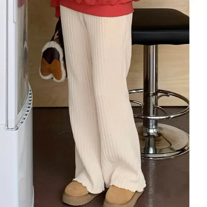 [BUNJANG] Bootcut Banding Pants / 골지 부츠컷 밴딩 팬츠 바지