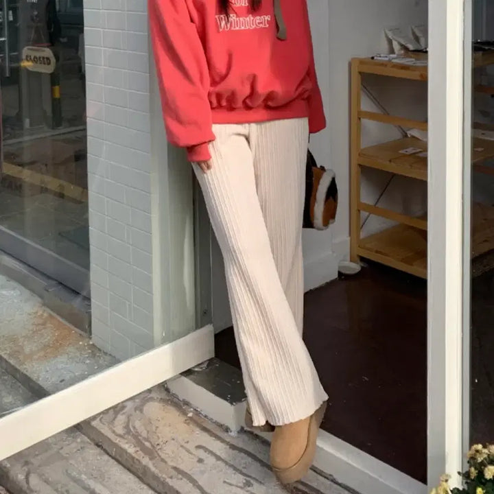 [BUNJANG] Bootcut Banding Pants / 골지 부츠컷 밴딩 팬츠 바지