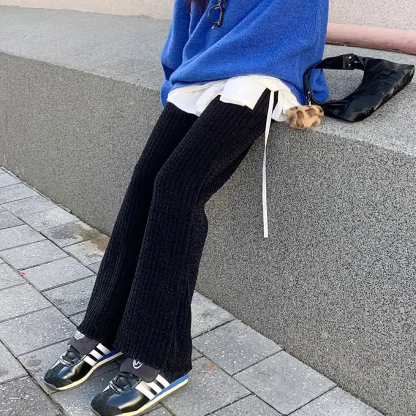 [BUNJANG] Bootcut Banding Pants / 골지 부츠컷 밴딩 팬츠 바지