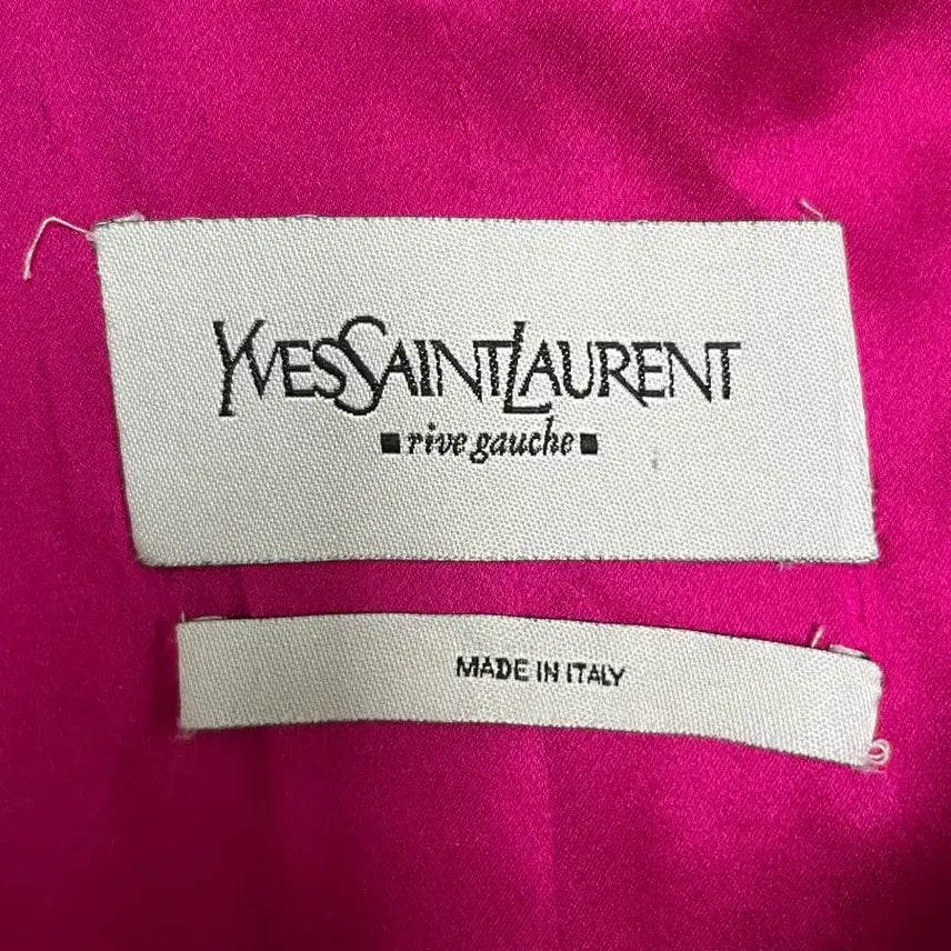 [BUNJANG] Yves Saint Laurent Pink Frill Coat / [정품]입생로랑 핑크 프릴 장식 코트