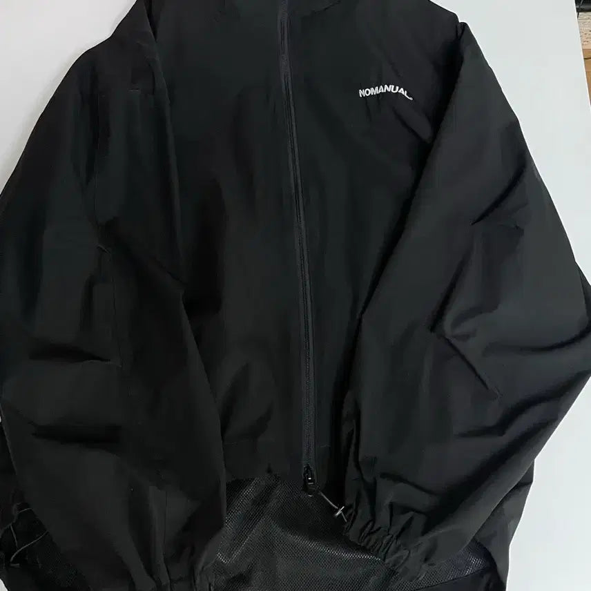 [BUNJANG] No.manual PENON WIND SHELL Jacket / 노매뉴얼 블랙 후드 바람막이 자켓 PENON WIND SHELL