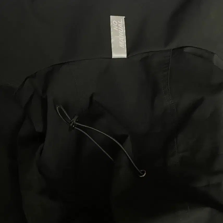 [BUNJANG] No.manual PENON WIND SHELL Jacket / 노매뉴얼 블랙 후드 바람막이 자켓 PENON WIND SHELL